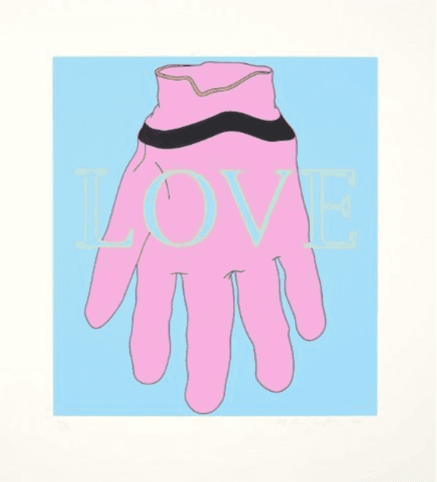 Michael Craig-Martin, ‘Love Glove’, 2011, Print, Six colour screen print on 410 gsm Somerset Satin paper, null, Numbered