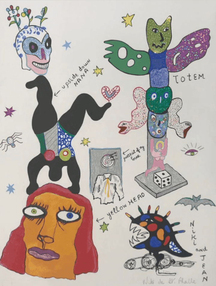 Niki de Saint Phalle, ‘Totem ’, 2001, Print, Silksreen on paper, null, Numbered