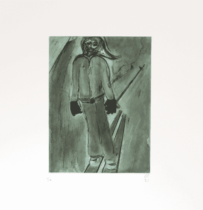 Peter Doig, ‘Jet Set’, 2021, Print, Etching with aquatint on chine collé, Two Palms, Numbered, Dated