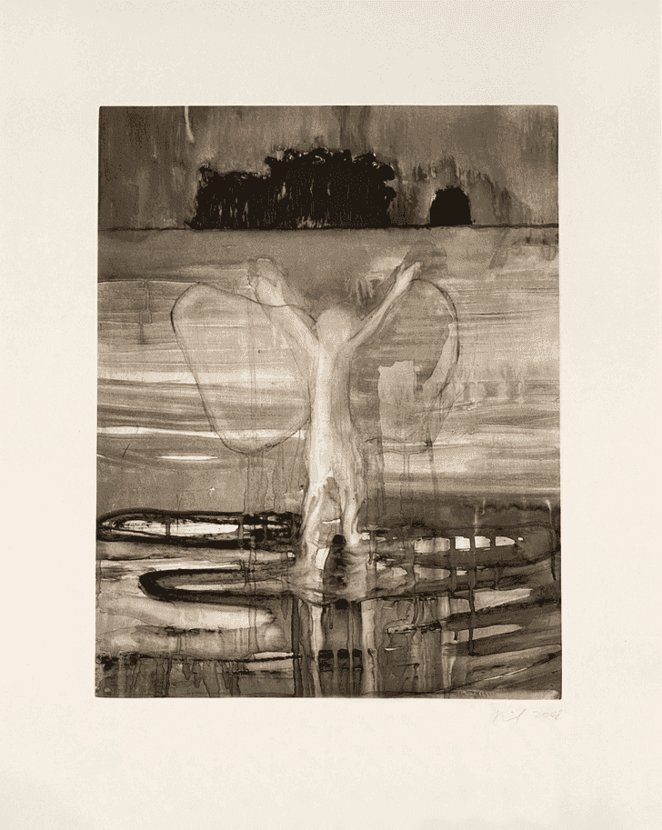 Peter Doig, ‘Paragrand’, 2008, Print, Etching with aquatint on Japanese surface gampi paper, Skowhegan School of Painting & Sculpture, Numbered, Dated