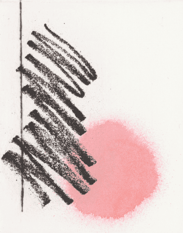 Richard Tuttle, ‘Calm Down’, 2012, Print, Soft ground etching with drypoint and acrylic spray, Gemini G.E.L. LLC, 