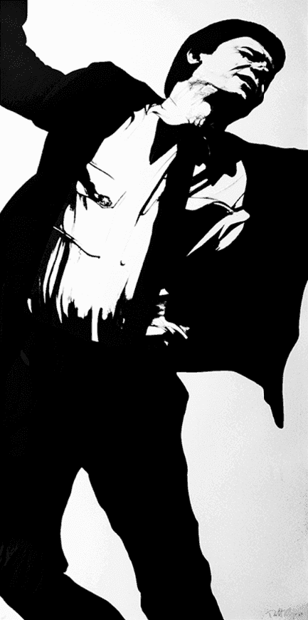 Robert Longo, ‘Larry From Men in the Cities’, 1983, Print, Lithograph, null, Numbered, Dated
