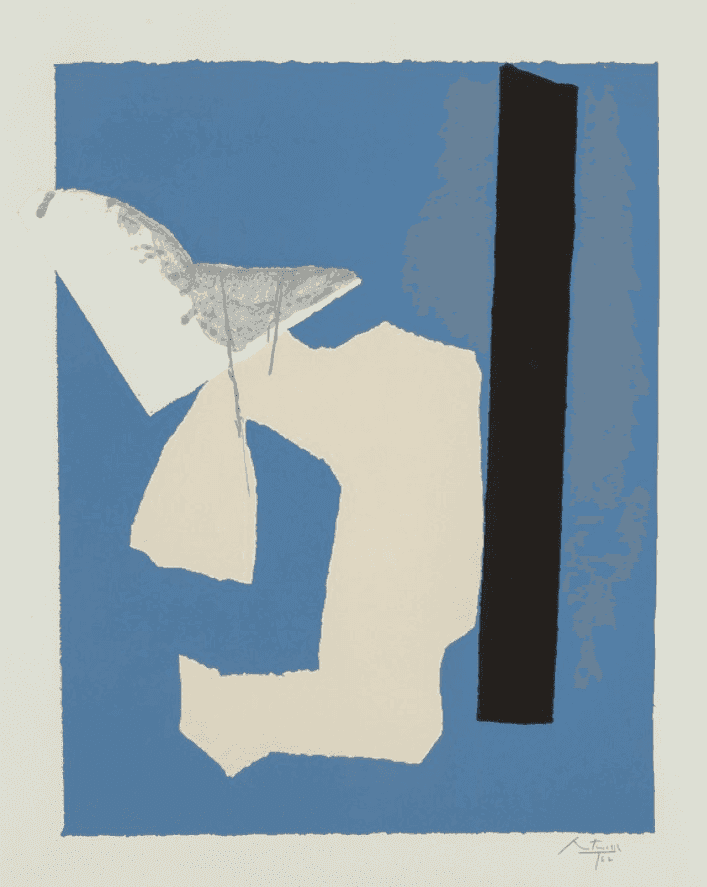 Robert Motherwell, ‘Water's Edge’, 1984, Print, Lithograph and relief in colors with collage and embossing on paper, with full margins, Tyler Graphics, Ltd., Numbered
