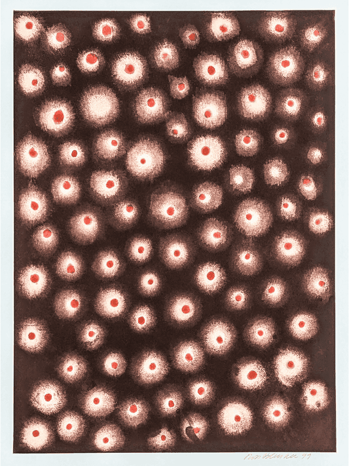 Ross Bleckner, ‘Antibody Diversity ’, 1999, Print, Color aquatint and spitbite on Somerset wove paper., Paulson Bott Press, Numbered, Dated