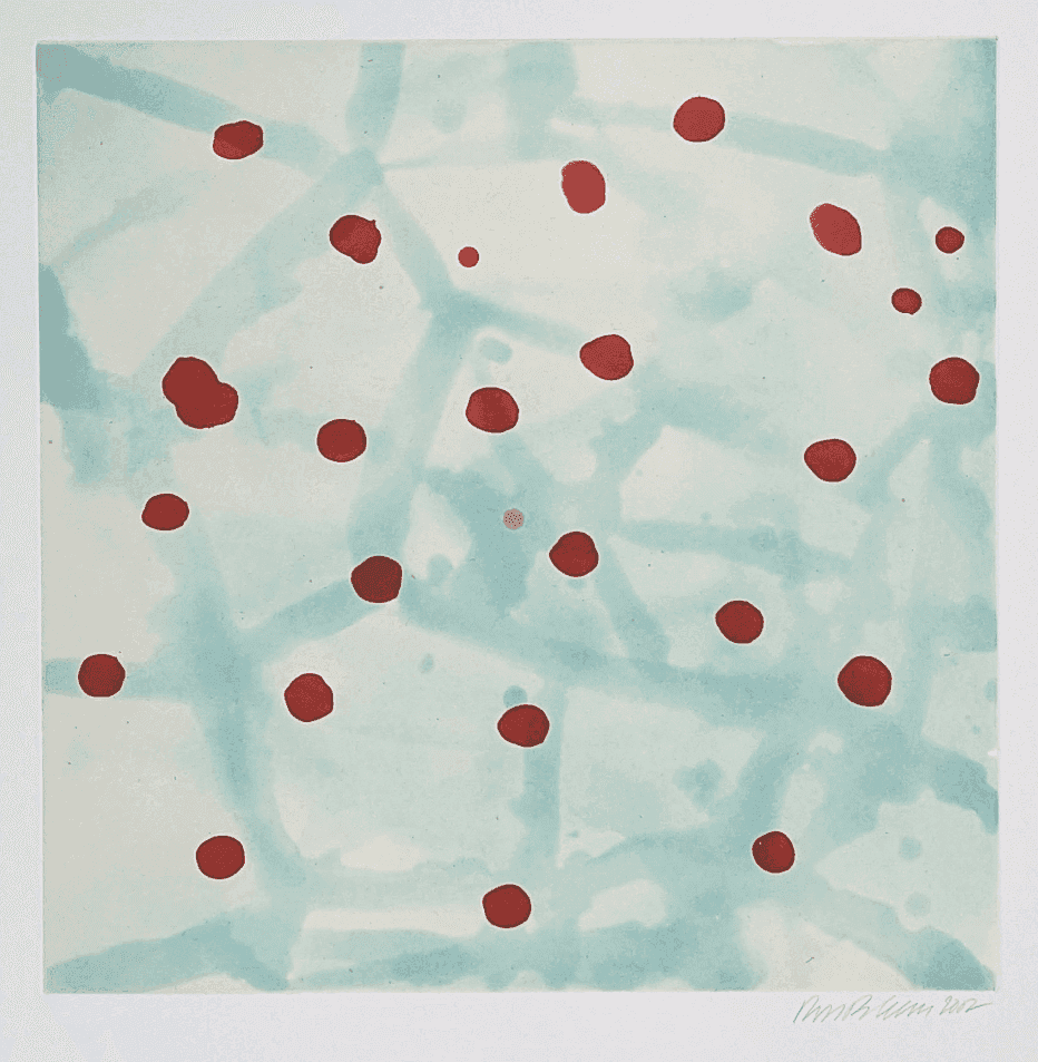 Ross Bleckner, ‘Immunity ’, 2002, Print, Color aquatint etching with chine collé., Paulson Bott Press, Numbered, Dated