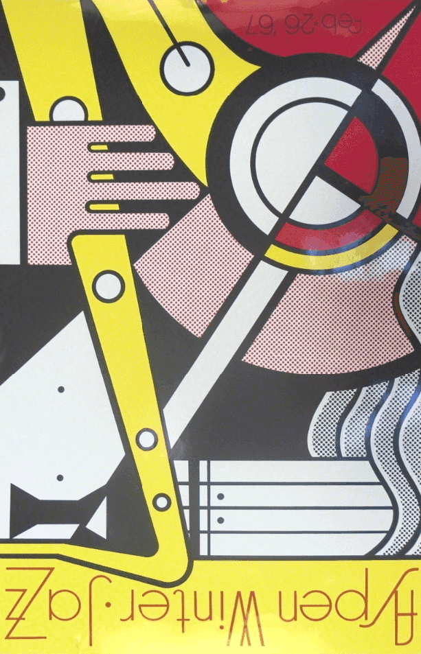 Roy Lichtenstein, ‘Aspen Winter Jazz’, 1967, Print, Screenprint poster in colours on wove, Artist and Leo Castelli Gallery, Numbered