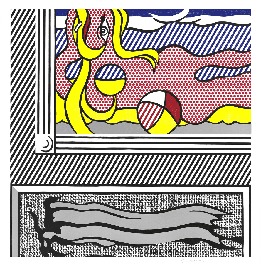 Roy Lichtenstein, ‘Beach Ball’, 1984, Print, Woodcut, lithograph, screenprint, and collage on paper, null, Numbered
