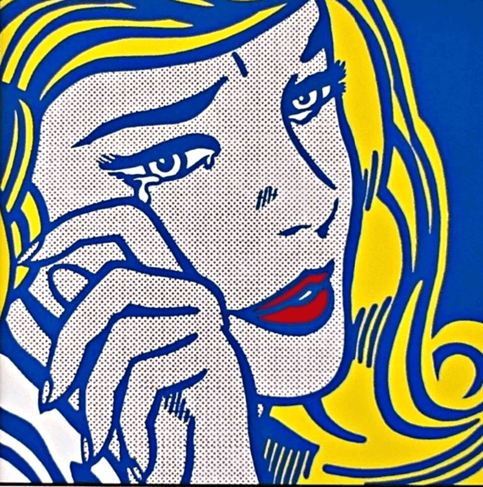 Roy Lichtenstein, ‘Crying Girl II’, 1987, Print, Color Offset Lithograph on Glossy Thin Board, Unframed With Label from Art Basel, null, Numbered