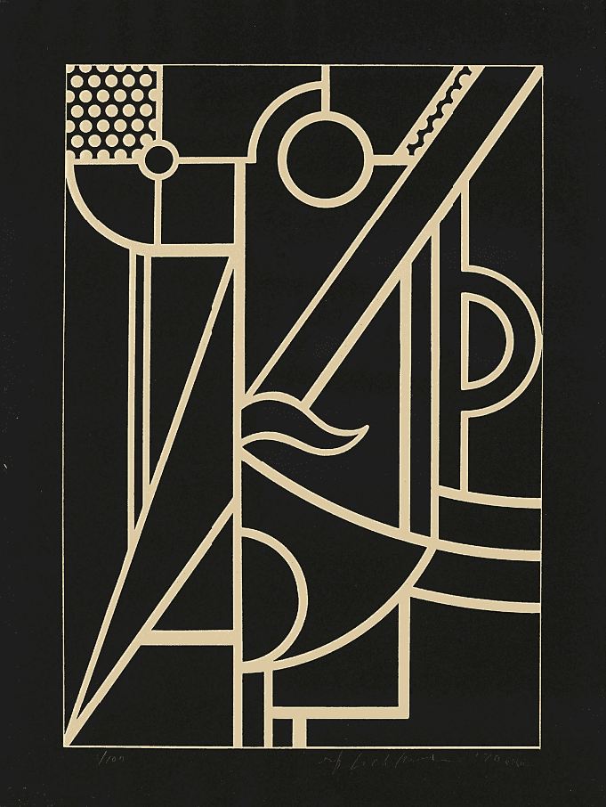 Roy Lichtenstein, ‘Modern Head III’, 1970, Print, Embossed linocut on handmade Waterleaf paper, Gemini G.E.L., Numbered, Dated