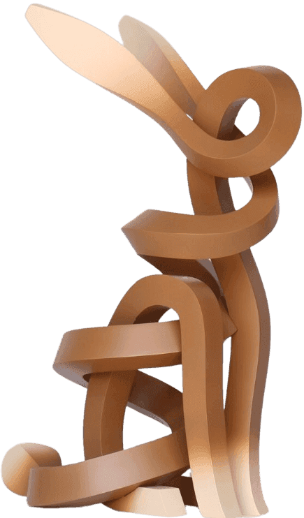 Sangsoo Lee, ‘Rabbit (Latte)’, 2024, Sculpture, Paint on resin, null, 