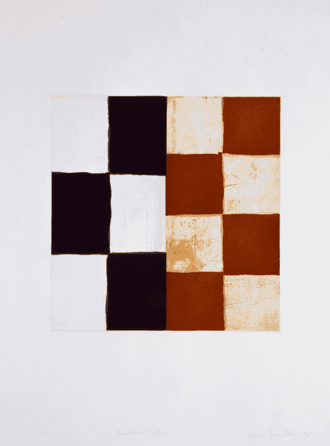 Sean Scully, ‘Barcelona Diptych I ’, 1996, Print, Etching, sugarlift, aquatint on rag paper, Galerie Klüser , Numbered, Dated