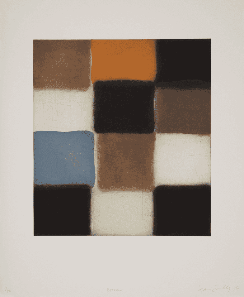 Sean Scully, ‘Brown’, 2018, Print, Aquatint, sugarlift and spitbite, null, Numbered