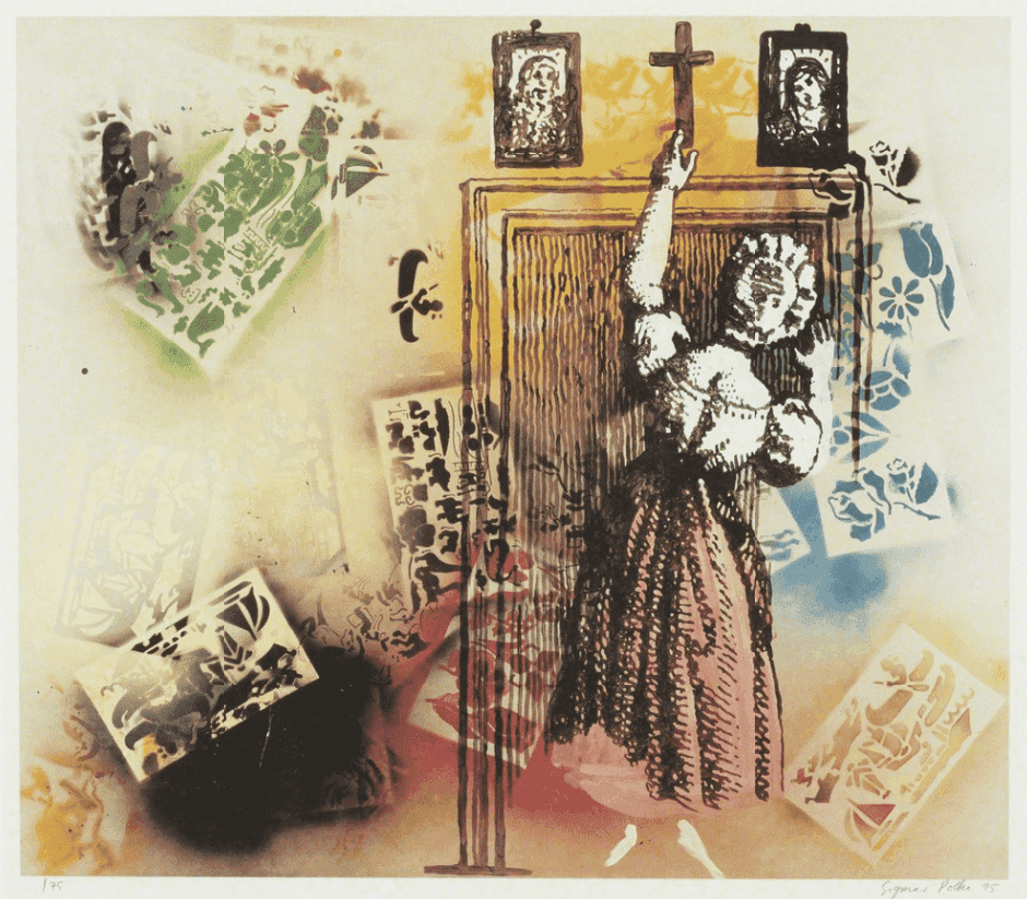 Sigmar Polke, ‘Klassenzimmer (Classroom)’, 1995, Print, Offset lithograph on paper, null, Numbered, Dated