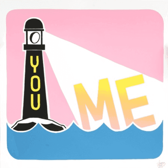 Stephen Powers, ‘You and Me (Pink and Blue)’, 2018, Print, Print on 335g Coventry Rag paper, null, Numbered