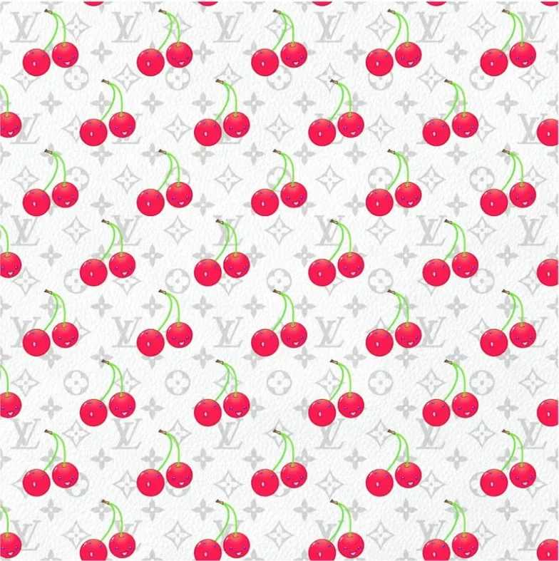 Takashi Murakami, ‘LV Cherry White Leather’, 2025, Print, Silkscreen, null, Numbered
