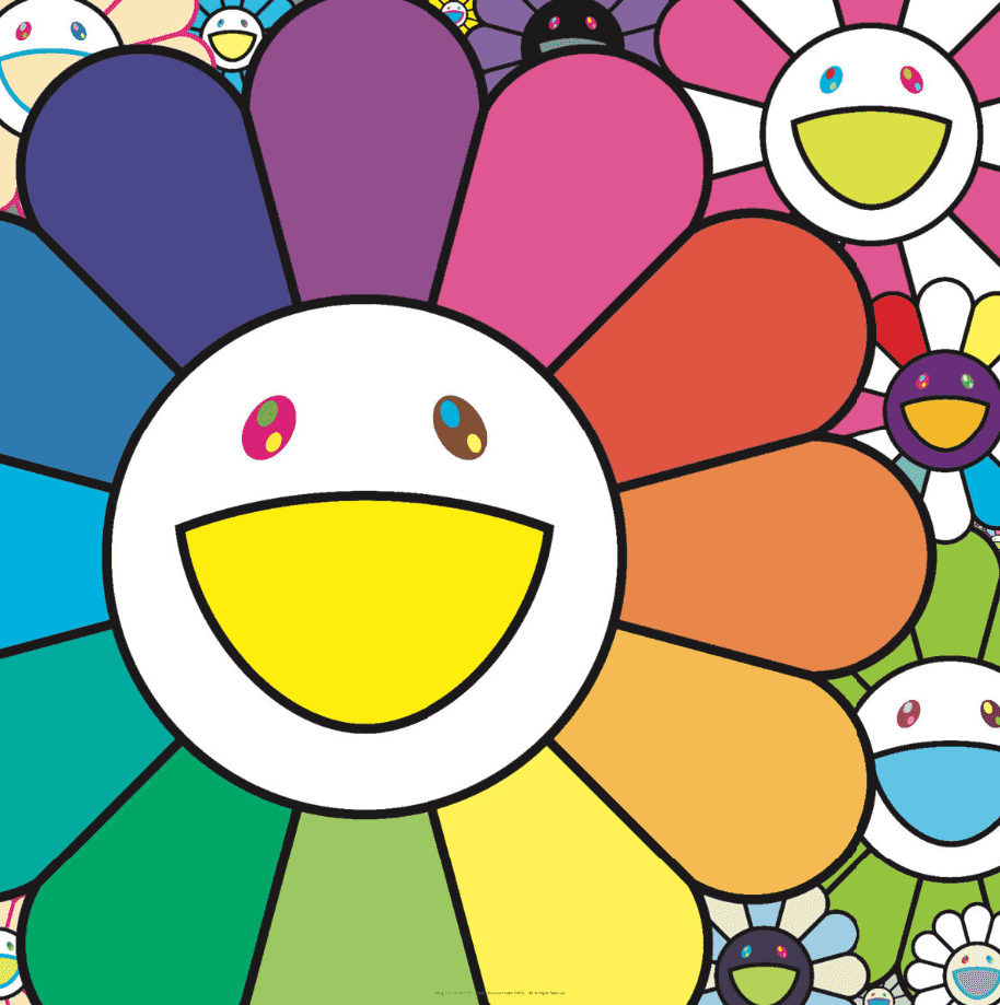 Takashi Murakami, ‘Poppin' Flowers’, 2025, Print, 4c offset print + cold stamp, null, Numbered