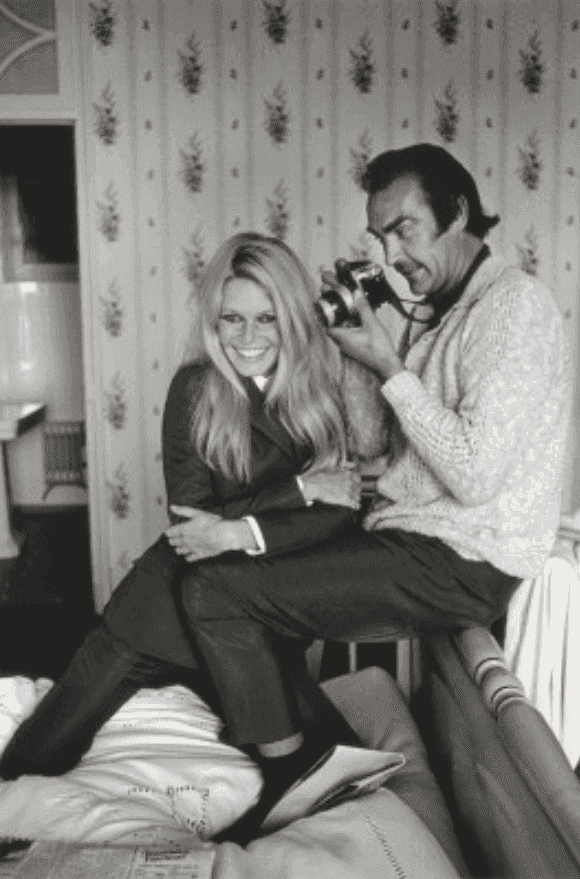 Terry O'Neill, ‘Brigitte Bardot & Sean Connery’, 1968, Print, Silver Gelatin, null, 
