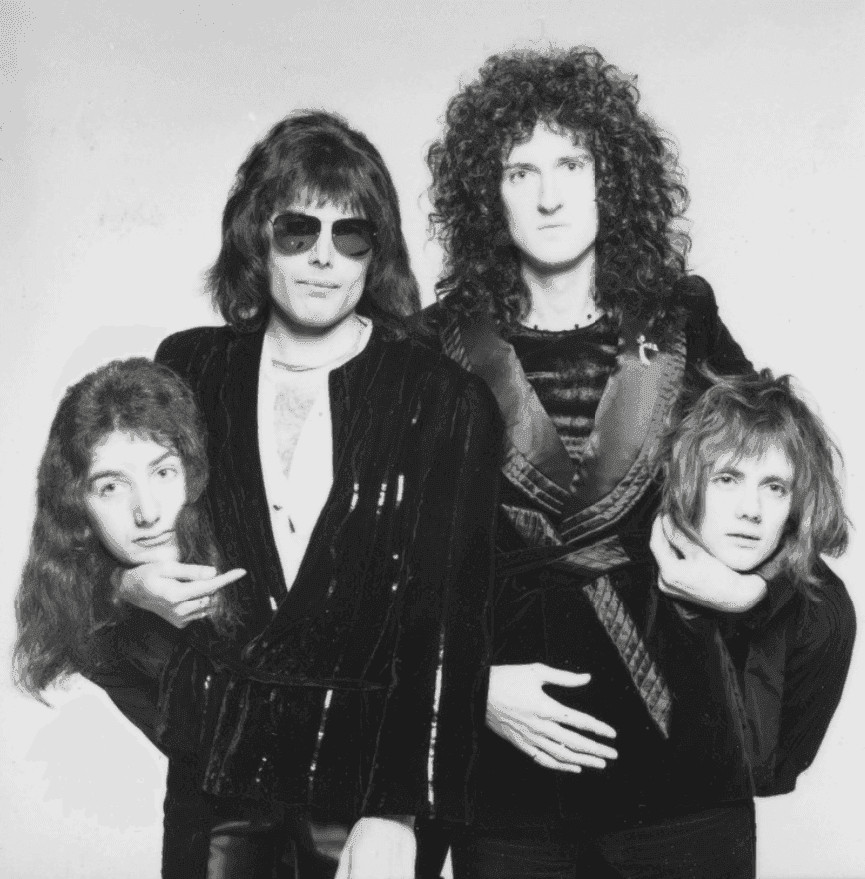 Terry O'Neill, ‘Queen 'Heads Up'’, 1975, Print, Silver Gelatin Print, null, 