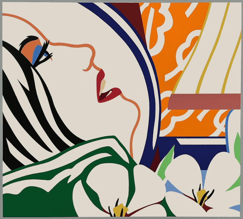 Tom Wesselmann, ‘Bedroom Face with Orange Wallpaper’, 1987, Print, Colour screenprint, null, 