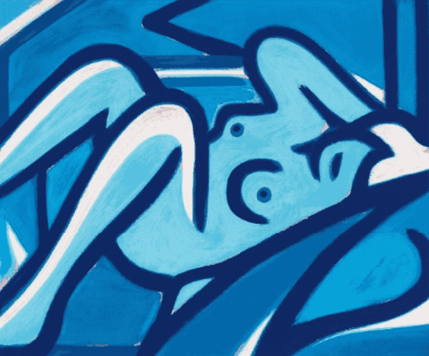 Tom Wesselmann, ‘Blue Nude’, 2000, Print, Screenprint in colors, null,