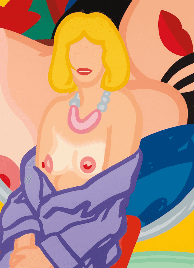 Tom Wesselmann, ‘Claire Sitting with Robe Half Off’, 1993, Print, Colour screenprint, null, 