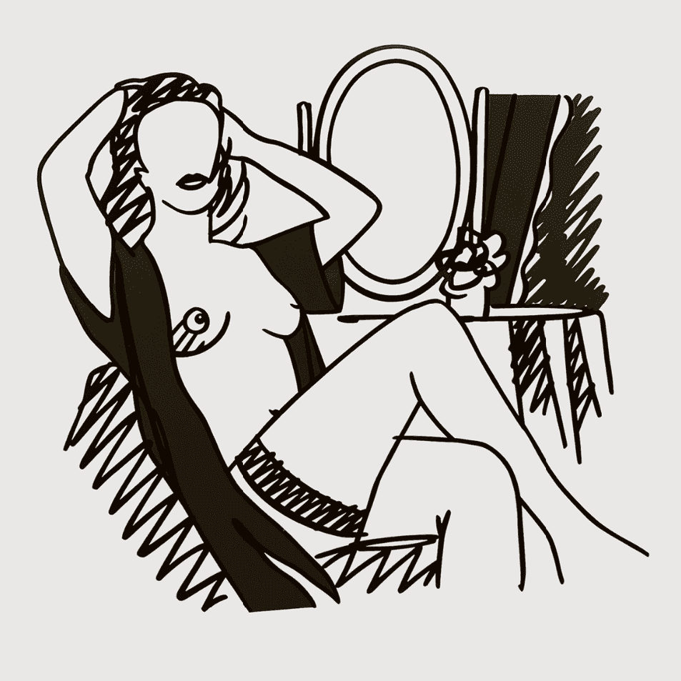 Tom Wesselmann, ‘Nude and Mirror’, 1990, Print, Screenprint, null, Numbered
