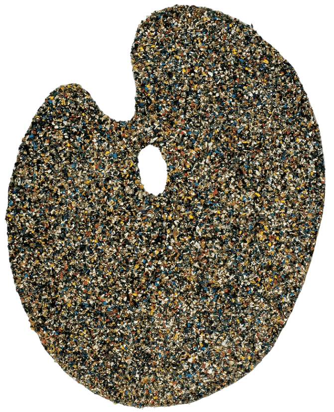 Tony Cragg, ‘Palette’, 1986, Sculpture, Wooden palette covered with coloured plastic granules, null, 