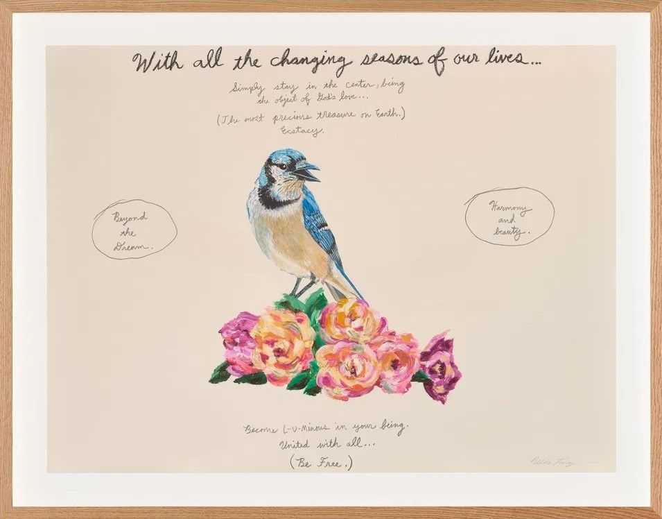 Wes Lang, ‘With all the changing seasons of our lives…’, 2025, Print, Giclée print on paper, Heni, Framed