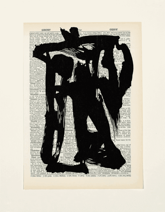 William Kentridge, ‘Universal Archive (Ref.11)’, 2012, Print, Linocut printed on Shorter Oxford English Dictionary, null, Numbered