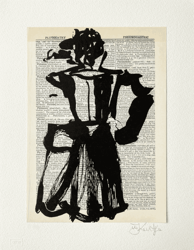 William Kentridge, ‘Universal Archive (Ref.13)’, 2012, Print, Linocut printed on Shorter Oxford English Dictionary, null, Numbered
