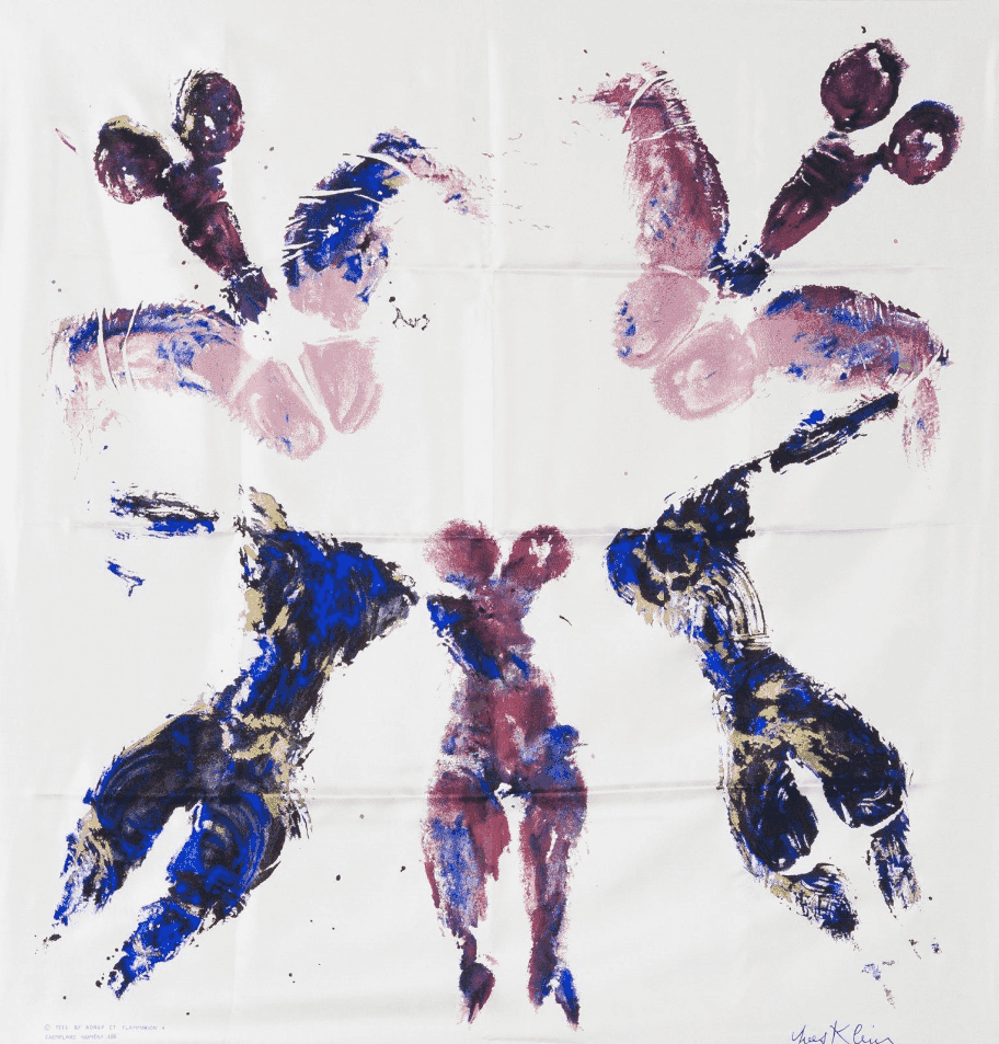 Yves Klein, ‘Cotton Scarf’, 1993, Print, Silkscreen on cotton, Flammarion, 