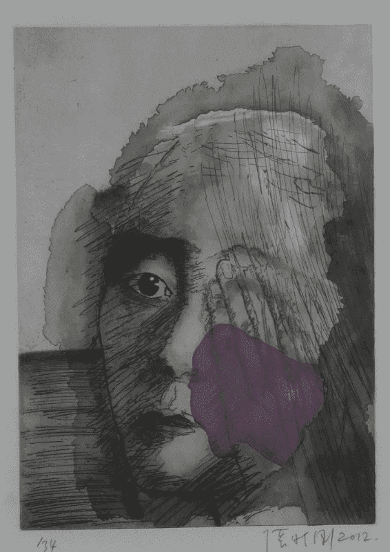 Zhang Xiaogang, ‘Speechless I’, 2012, Print, Etching Aquatint on Copper plates, null, 