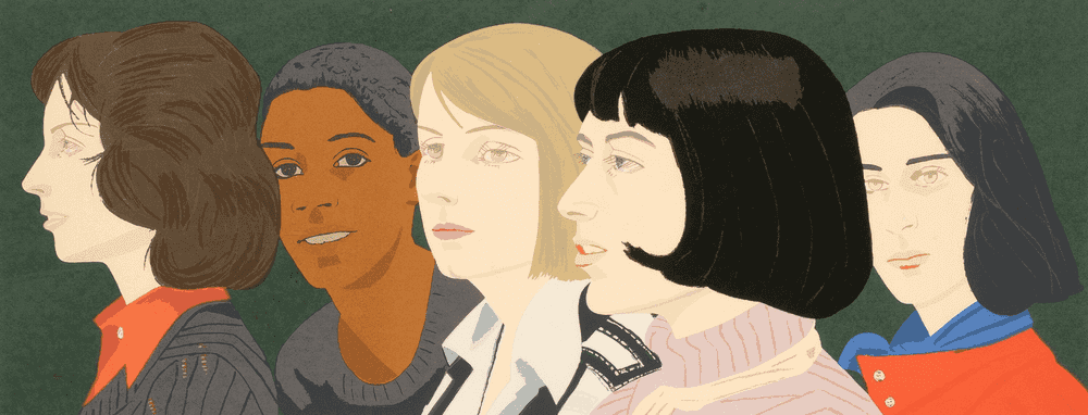 Alex Katz, ‘Five Women’, 1977, Print, Screenprint in colors on Japon paper, Harry N. Abrams, Inc., 