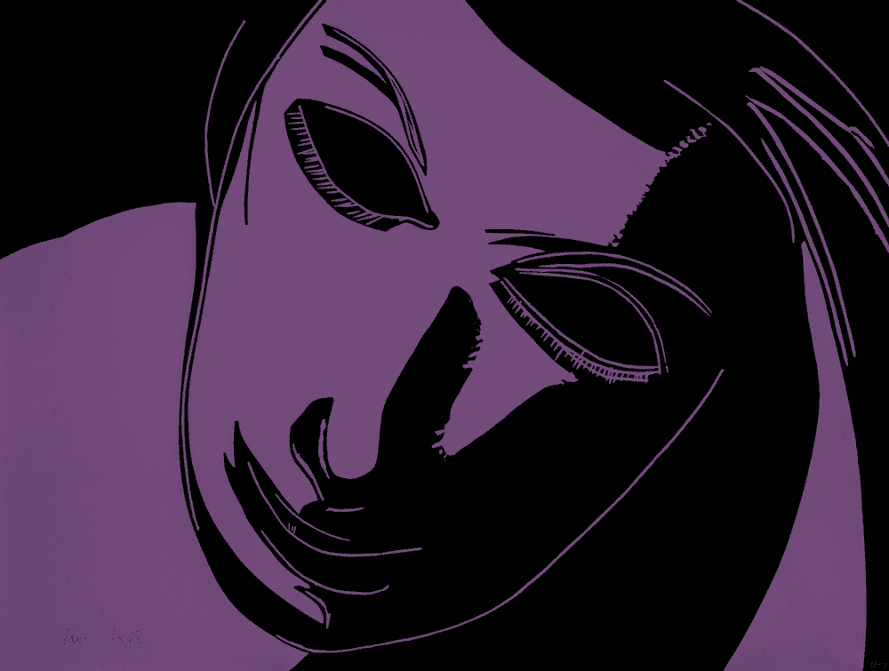Alex Katz, ‘Purple Dancer’, 2021, Print, 2-color woodcut on Somerset 300 gsm, null, Numbered