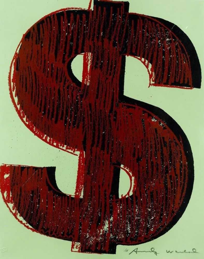 Andy Warhol, ‘Dollar Sign, Red (FS II.278)’, 1982, Print, Screenprint on Lenox Museum Board, null, Numbered