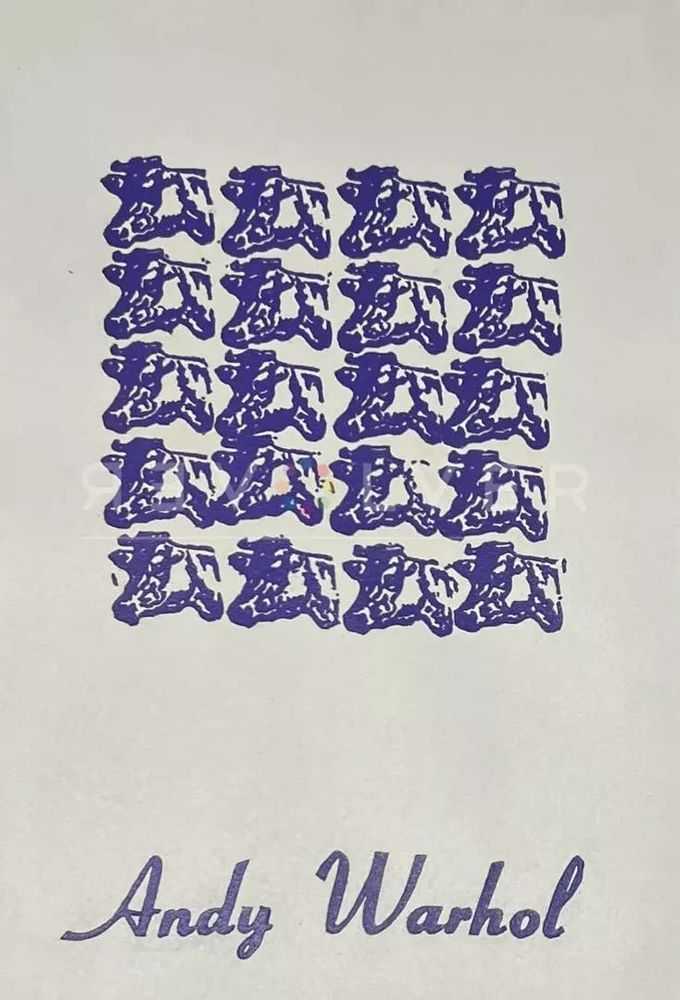 Andy Warhol, ‘Purple Cows (FS II.17A)’, 1967, Print, Rubber stamp print on Rives paper, null, 