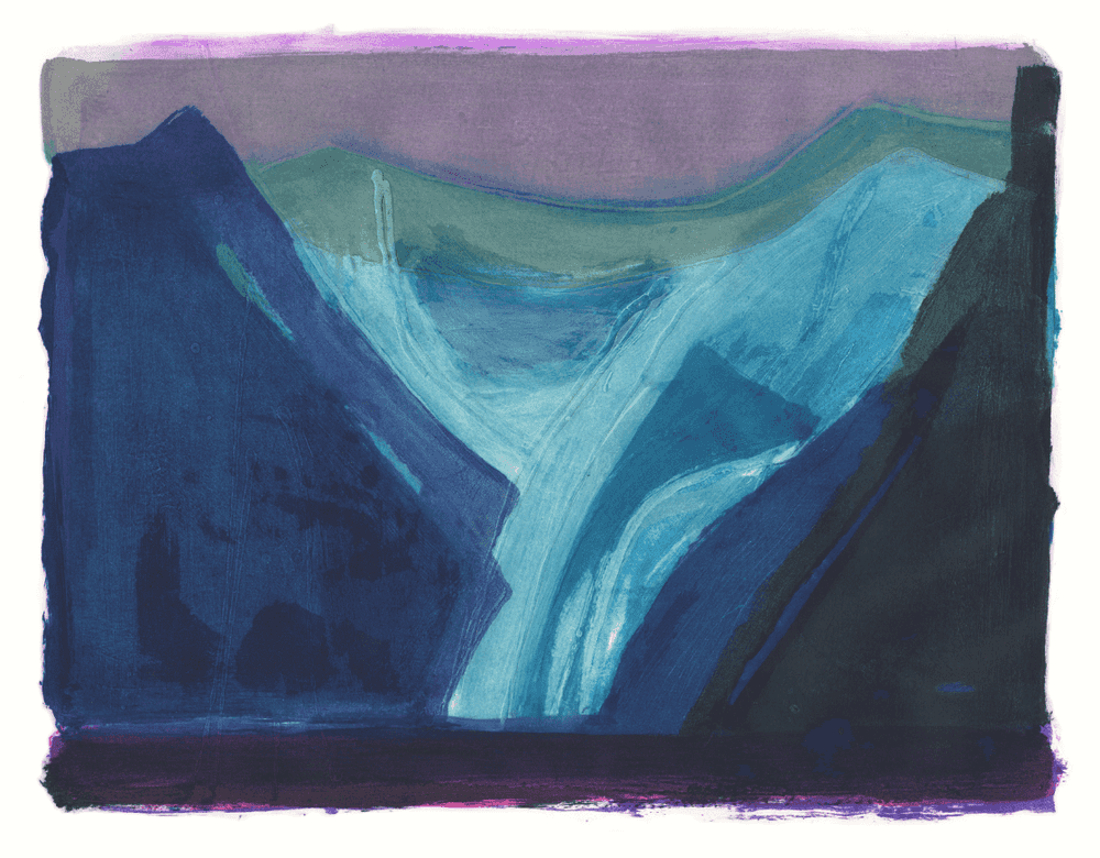 Barbara Rae, ‘Glacier’, 2020, Print, Carborundum, Stoney Road Press, 