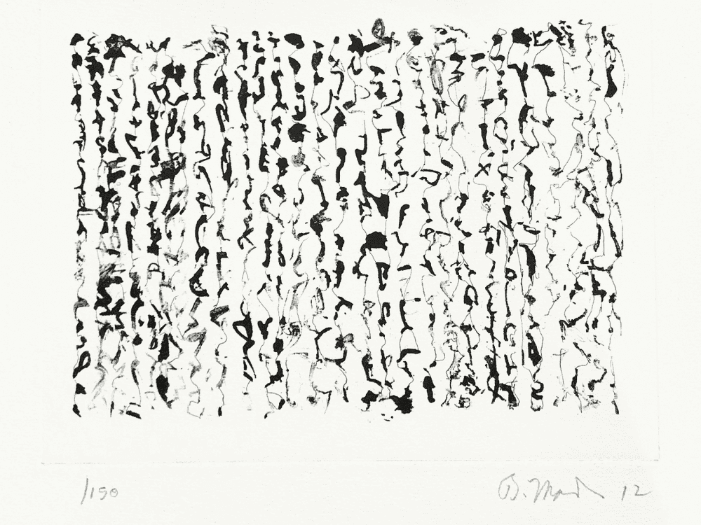 Brice Marden, ‘Letter Obama’, 2012, Print, Photogravure and etching, Gemini GEL, 