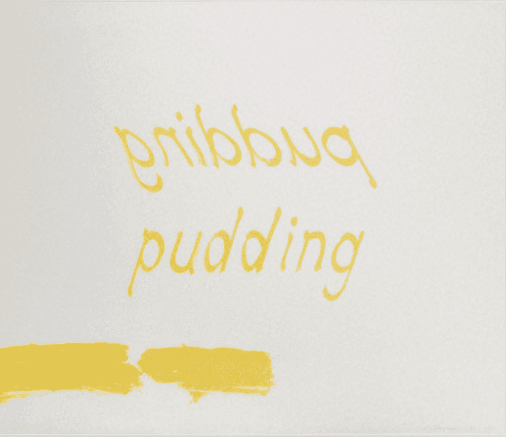 Bruce Nauman, ‘Proof of Pudding’, 1975, Print, Lithograph, Gemini G.E.L. LLC, Numbered, Dated