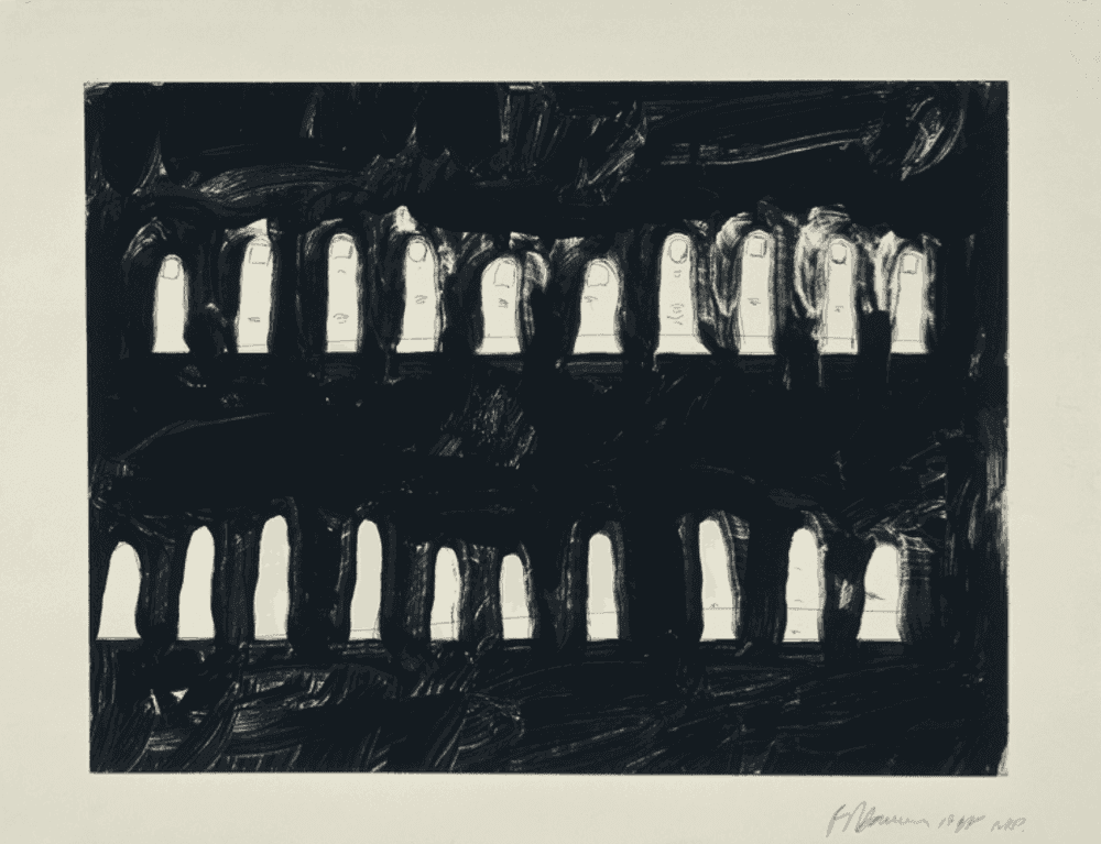 Bruce Nauman, ‘Verso Recto (State I)’, 1998, Print, 3-color lithograph/screenprint, Gemini G.E.L. LLC, Numbered, Dated