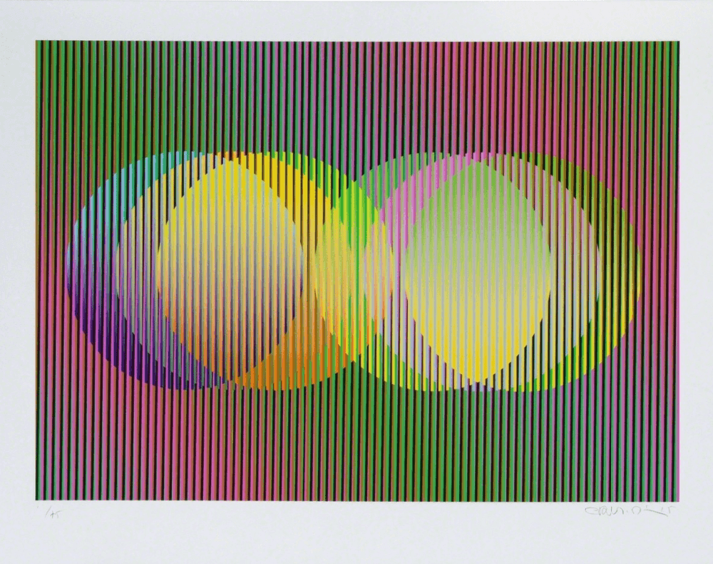 Carlos Cruz-Diez, ‘Serie Cardíaca Círculos I’, 2015, Print, Chromography on paper, null, Numbered, Dated