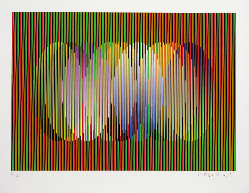 Carlos Cruz-Diez, ‘Serie Cardíaca Oval I’, 2015, Print, Serigraphy, null, Numbered, Dated