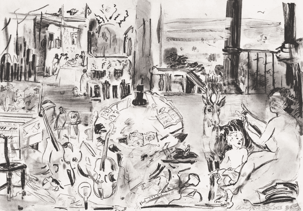Cecily Brown, ‘The Five Senses (Sound)’, 2023, Print, Etching, Two Palms, Numbered, Dated