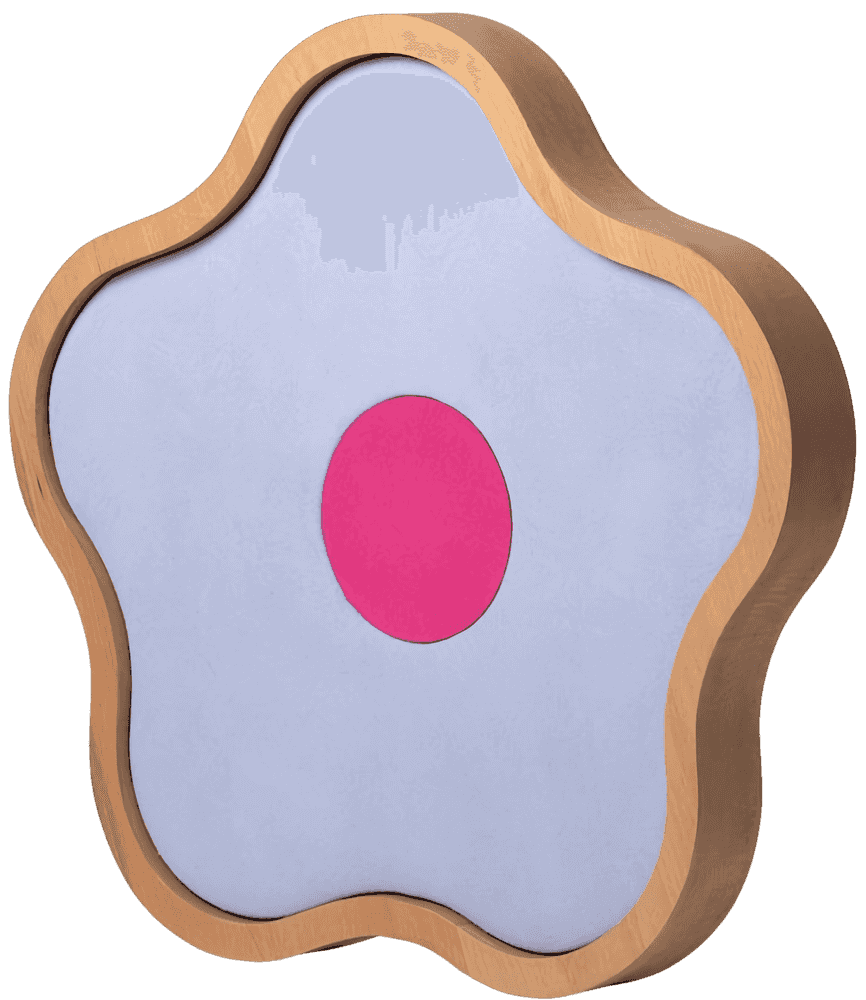 CJ Hendry, ‘Flor’, 2025, Sculpture, Beech wood frame and painted canvas flower, null, 