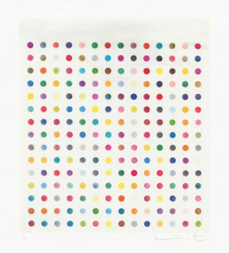 Damien Hirst, ‘Untitled B (Spot Drawing)’, 2025, Print, Fine Art Print, 12 colors, pigment print, null, Numbered