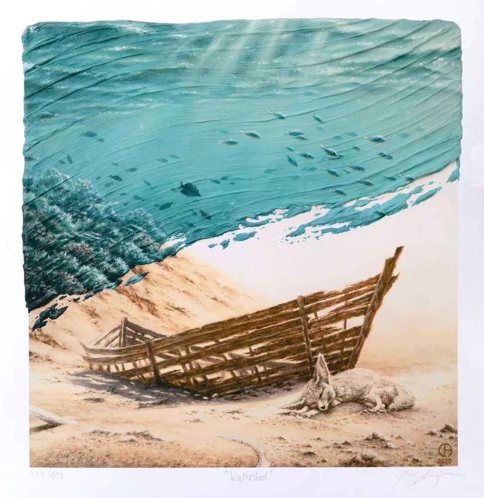 David Ambarzumjan, ‘Watershed’, 01-01-1970, Print, Giclée print on matte 305gsm Hahnemühne Smooth Rag Paper, null, Numbered