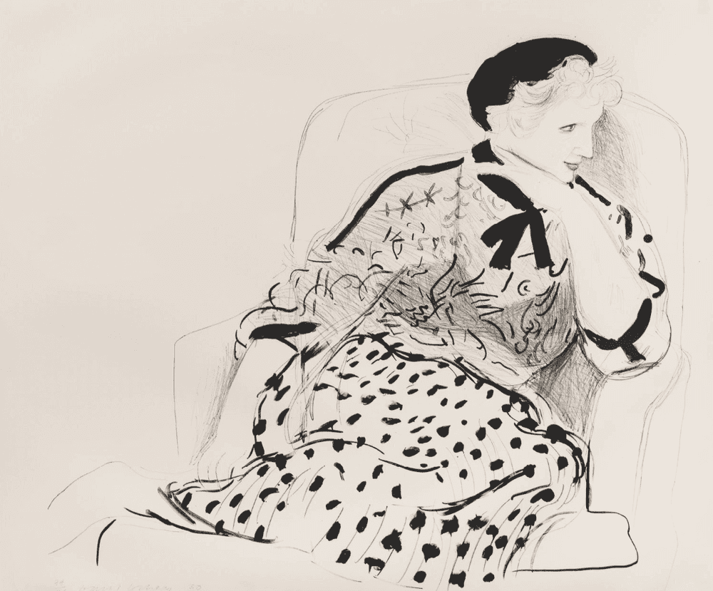 David Hockney, ‘Celia In An Armchair’, 1980, Print, Stone lithograph, null, Numbered