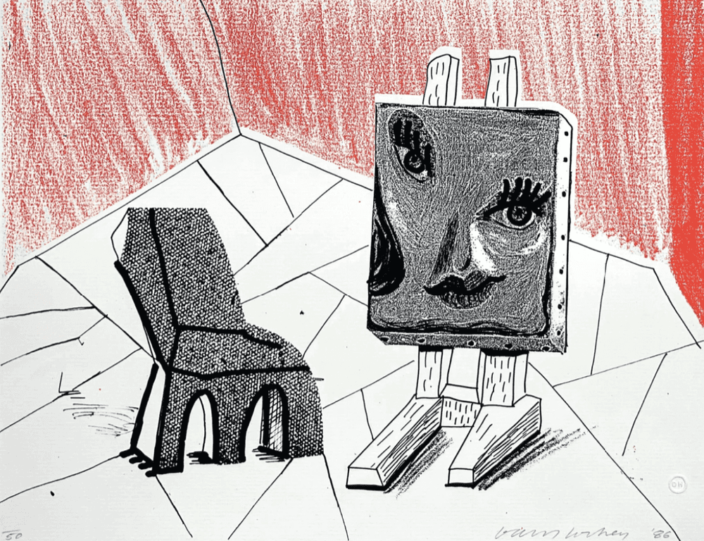 David Hockney, ‘Celia With Chair’, 1986, Print, Colour silkscreen, null, Numbered