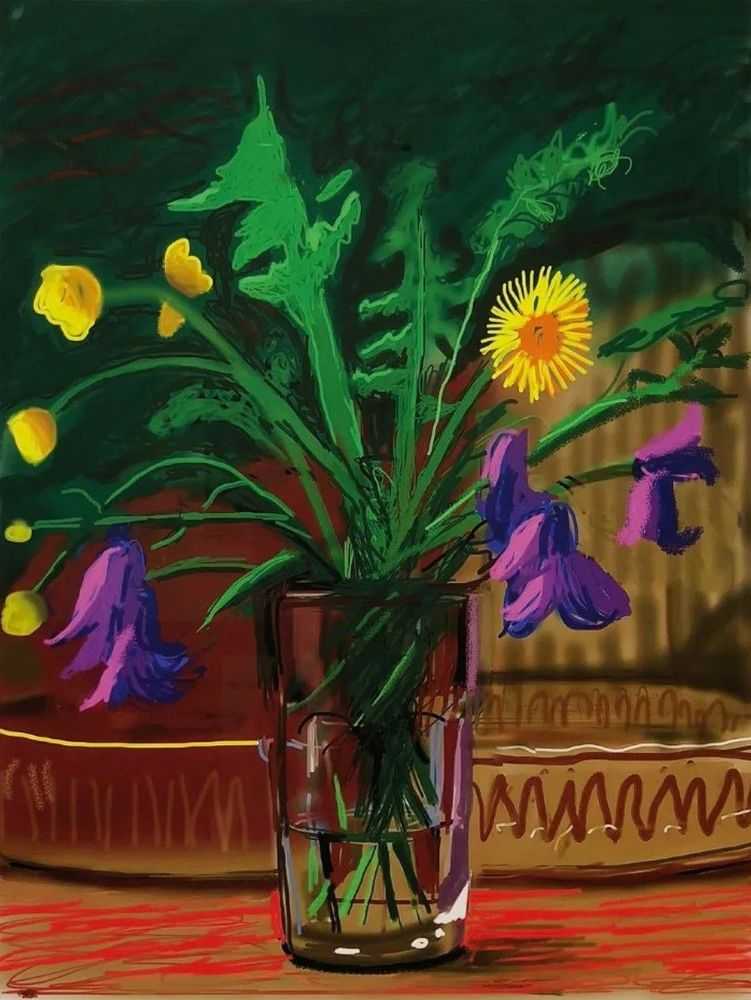 David Hockney, ‘Dandelions’, 2011, Print, Digital edition, null, Numbered