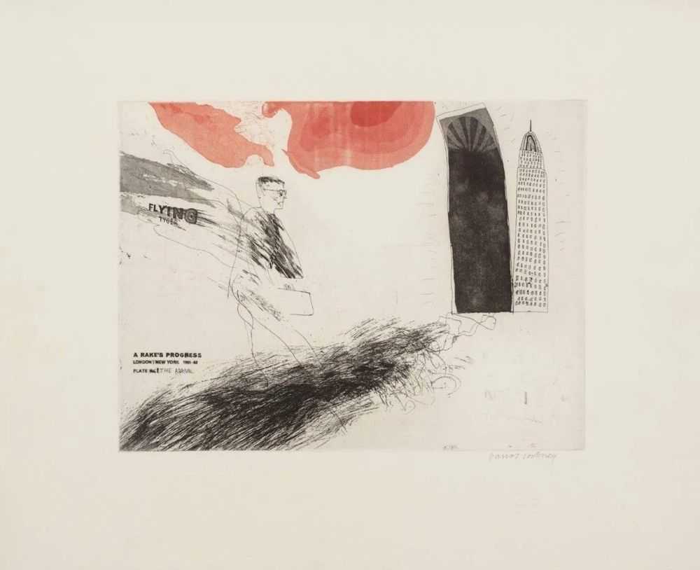 David Hockney, ‘Disintegration’, 1963, Print, Copperplate etching, null, Numbered